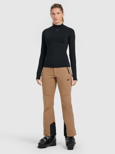 Damska bielizna termiczna ocieplana (góra) 4F 4FWAW25UBRUF093 - czarna