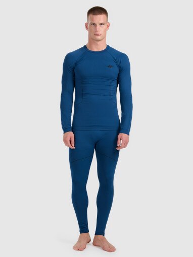 Męska bielizna termoaktywna (góra) 4F 4FWAW25USEAM233 - granatowa
