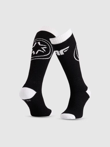 4F JUNIOR Chłopięce skarpetki narciarskie 4F 4FJWAW25UFSOM223 czarne Czarny