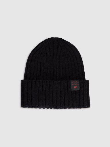 4F JUNIOR Dziecięca czapka 4F 4FJRAW25ACAPM0755 czarna Czarny