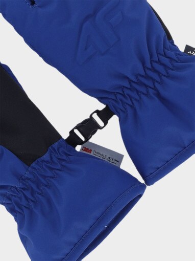 Dziecięce rękawiczki narciarskie 4F Thinsulate 4FJWAW25AFGLU190 - niebieskie