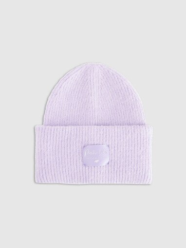 4F JUNIOR Dziewczęca czapka zimowa 4F 4FJRAW25ACAPF0811 fioletowa Fioletowy