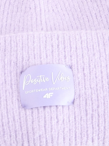 Dziewczęca czapka zimowa 4F 4FJRAW25ACAPF0811 - fioletowa