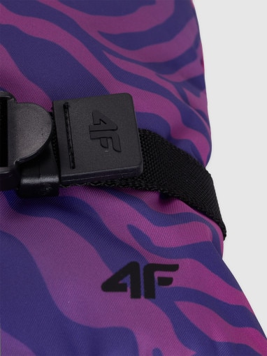 Dziewczęce rękawiczki narciarskie 4F 4FJWAW25AFGLF198 - multikolor