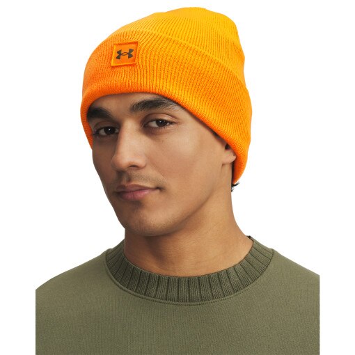 UNDER ARMOUR Męska czapka zimowa Under Armour UA Halftime Cuff pomarańczowa Pomarańczowy