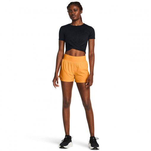UNDER ARMOUR Damskie spodenki do biegania Under Armour UA Launch Pro 3'' Shorts pomarańczowe Pomarańczowy
