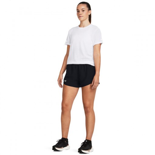 UNDER ARMOUR Damskie spodenki do biegania Under Armour UA Fly By 3'' Shorts czarne Czarny