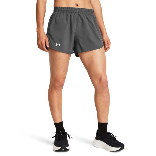 Damskie spodenki do biegania Under Armour UA Fly By 3'' Shorts - szare