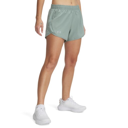 Damskie spodenki do biegania Under Armour UA Fly By 3'' Shorts - zielone