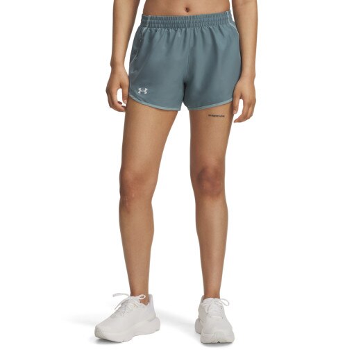 Damskie spodenki do biegania Under Armour UA Fly By 3'' Shorts - niebieskie