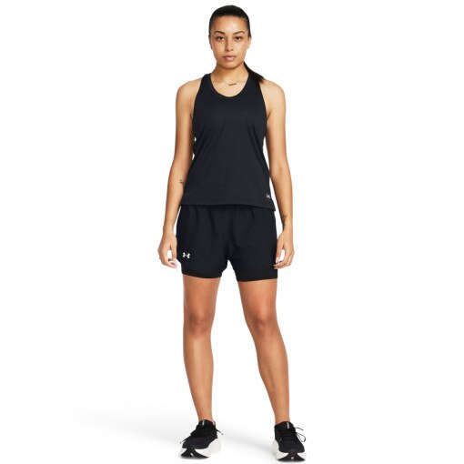 UNDER ARMOUR Damskie spodenki do biegania Under Armour UA Fly By 2in1 Short czarne Czarny