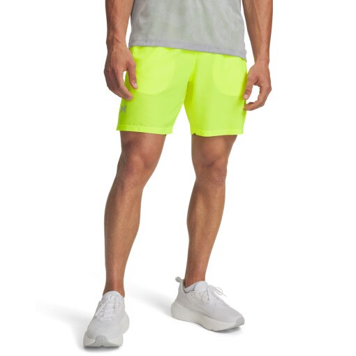 Męskie spodenki do biegania Under Armour UA Launch 7'' Short - żółte