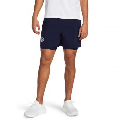 Męskie spodenki do biegania Under Armour UA Run Anywhere 5'' Shorts - granatowe