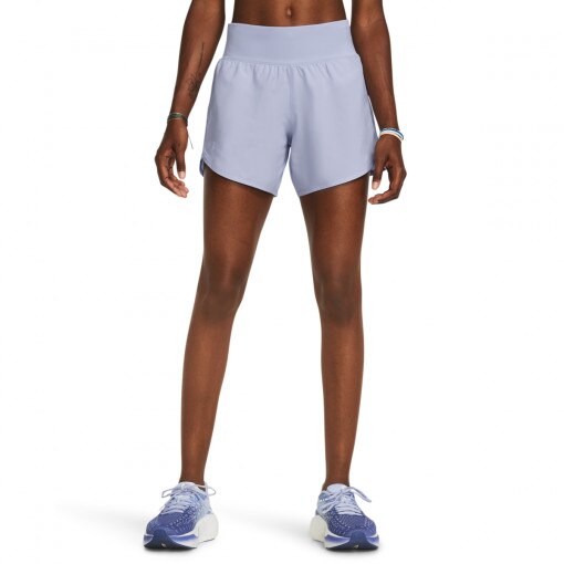 Damskie spodenki do biegania Under Armour UA Fly By Elite 5'' Short - fioletowe