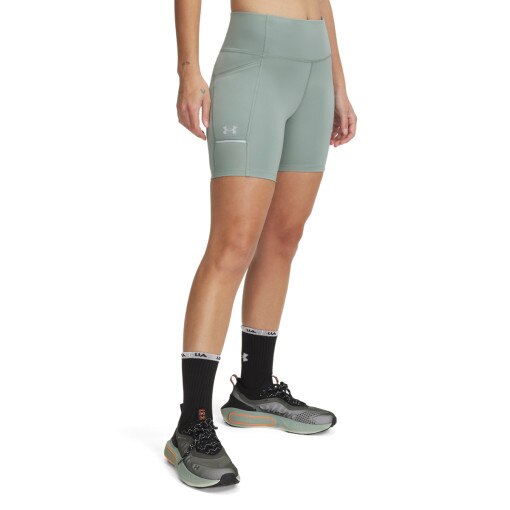 Damskie spodenki do biegania Under Armour UA Launch Half Tight - zielone