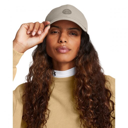 UNDER ARMOUR Damska czapka z daszkiem Under Armour W Isochill Armourvent Adj beżowa Beżowy