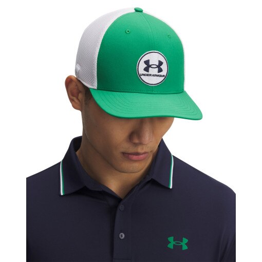 UNDER ARMOUR Męska czapka z daszkiem Under Armour M Isochill Drive Mid STR zielona Zielony