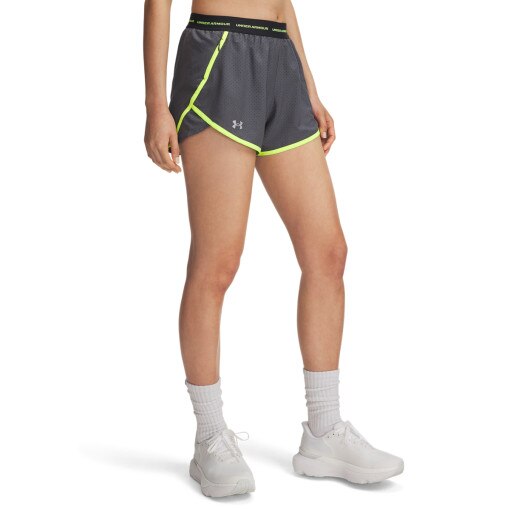 Damskie spodenki do biegania Under Armour UA Fly By 3'' Novelty Short - szare