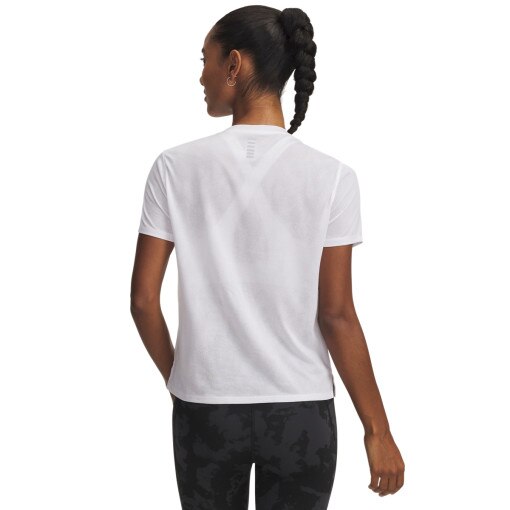 Damska koszulka do biegania Under Armour UA Launch Jacquard SS - biała