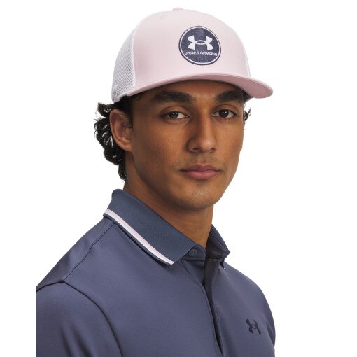 UNDER ARMOUR Męska czapka z daszkiem Under Armour M Isochill Drive Mid STR różowa Różowy