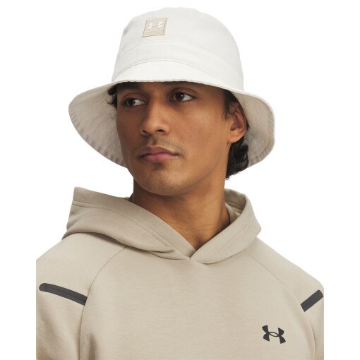 UNDER ARMOUR Męski kapelusz Under Armour Men's UA Branded Bucket biały Biały
