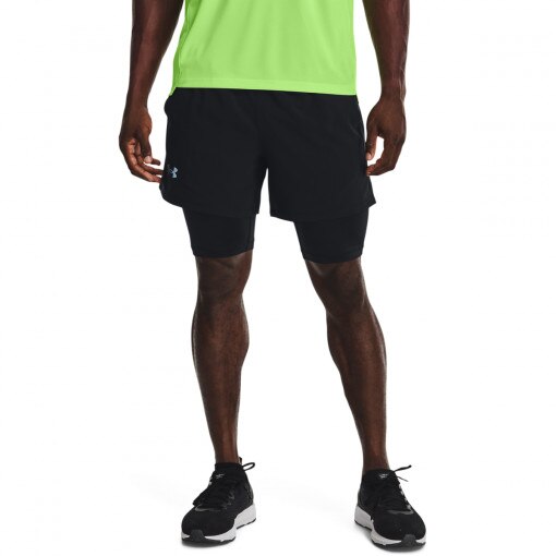 Męskie spodenki do biegania UNDER ARMOUR UA Launch SW 5'' 2N1 Short - czarne