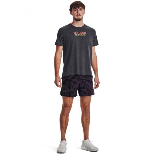 UNDER ARMOUR Męskie spodenki do biegania Under Armour UA Run In Peace Shorts czarne Czarny