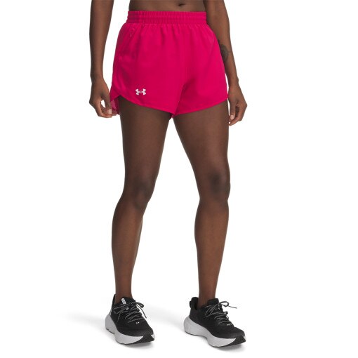 Damskie spodenki do biegania Under Armour UA Fly By 3'' Shorts - różowe