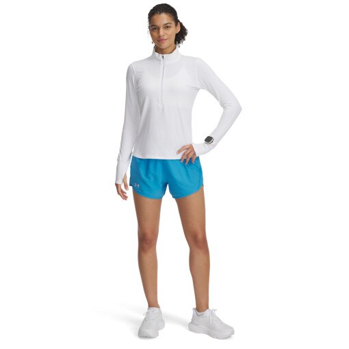 UNDER ARMOUR Damskie spodenki do biegania Under Armour UA Fly By 3'' Shorts niebieskie Niebieski