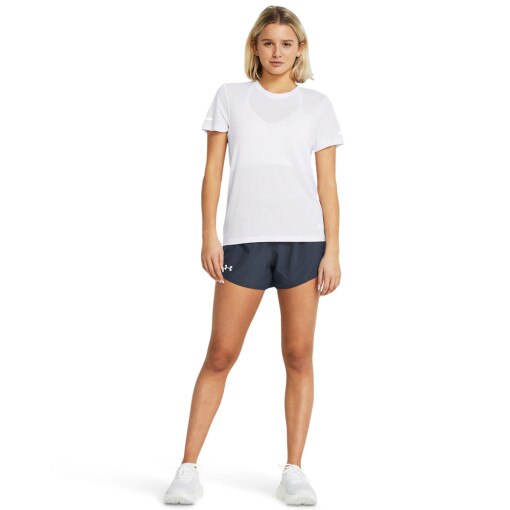 UNDER ARMOUR Damskie spodenki do biegania Under Armour UA Fly By 3'' Shorts szare Szary