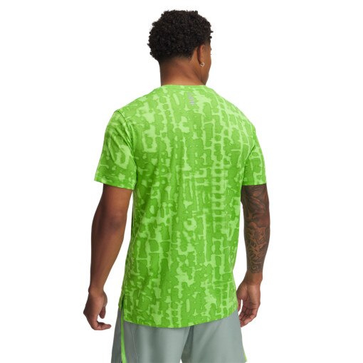 Męska koszulka do biegania Under Armour UA Launch Printed SS - zielona