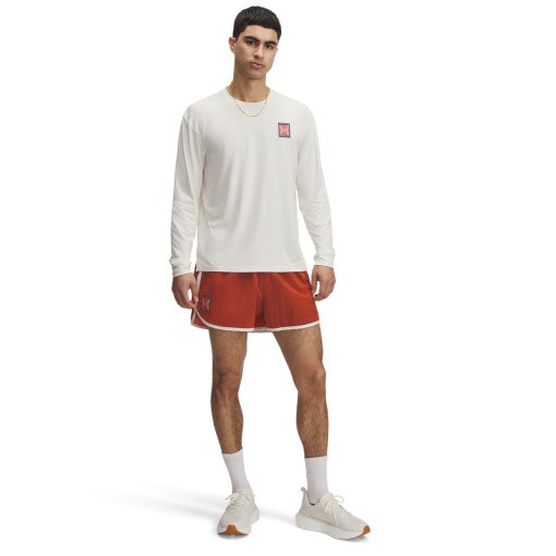 UNDER ARMOUR Męskie spodenki do biegania Under Armour UA Run 96 Shorts czerwone Czerwony