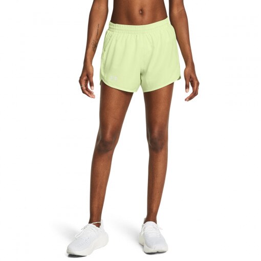 Damskie spodenki do biegania Under Armour UA Fly By 3'' Shorts - zielone