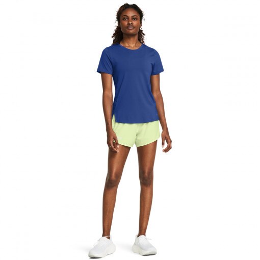 UNDER ARMOUR Damskie spodenki do biegania Under Armour UA Fly By 3'' Shorts zielone Zielony