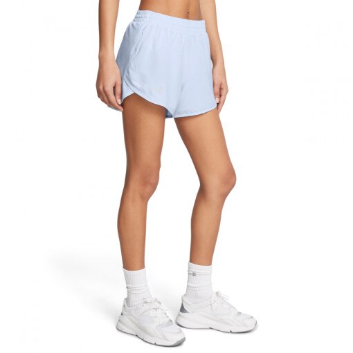 Damskie spodenki do biegania Under Armour UA Fly By 3'' Shorts - niebieskie
