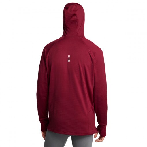 Męski longsleeve do biegania Under Armour UA Launch Elite Cw Balaclava Hoody - czerwony