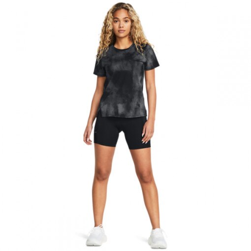 UNDER ARMOUR Damskie spodenki do biegania Under Armour UA Launch Half Tight czarne Czarny