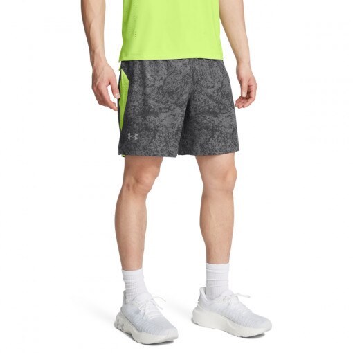 Męskie spodenki do biegania Under Armour Launch Pro 7'' Printed Short - szare